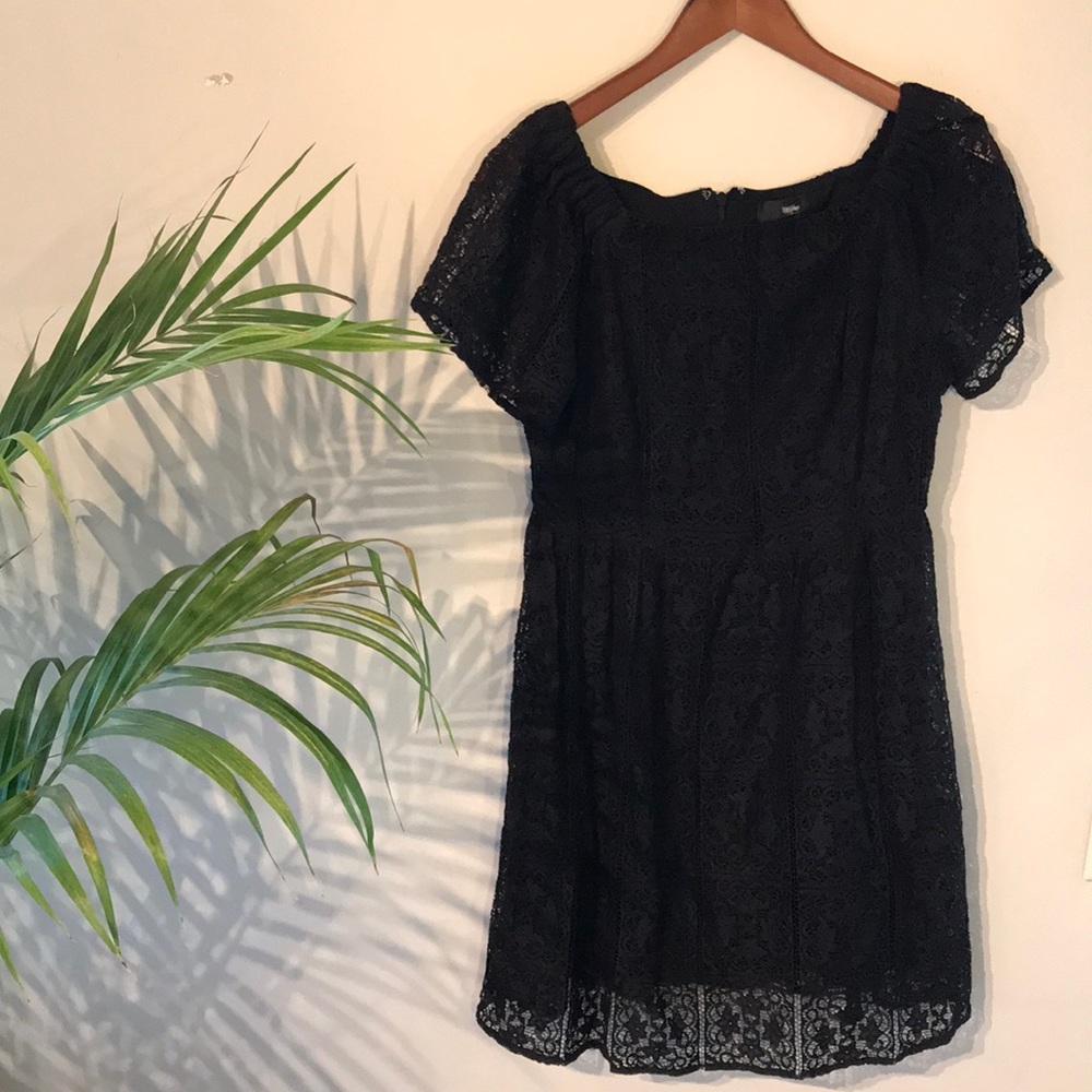 Black off the shoulder dress
